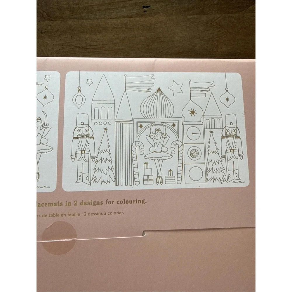 Meri Meri Coloring Foil Placemats 8x16 3/4x11